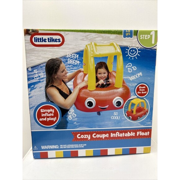 Little Tikes Other - Little Tikes Cozy Coupe Inflatable Pool Float Shade from the Sun! Step 1 NEW